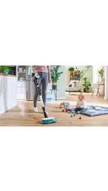 Resim Bosch Unlimited 7 Prohygienic Aqua Islak ve Kuru Silme Özellikli Şarjlı Dikey Süpürge BCS71HYG1 