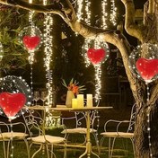 Resim 12 Adet Romantik Kırmızı Kalp 45.72cm Bobo Balon Seti - Sevgililer Günü, Düğünler, Doğum Günleri & Nişanlar İçin İdeal | Dayanıklı Alüminyum Film, Karışık Renkler, Elektrik Gerektirmez 