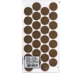 Resim Şahin Yapışkanlı Masa Sandalye Keçesi Zemin Koruyucu Keçe Yuvarlak 1 Paket (28 Mm) 