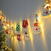 Resim Parlak Dekor, Büyüleyici LED Noel Işıklı Dizisi - Noel Baba, Kardan Adam & Daha Fazlası - İç Mekan Tatil Dekoru, Partiler & Yatak Odası Atmosferi İçin Mükemmel [Piller Dahil Değildir], Noel Süsleri 