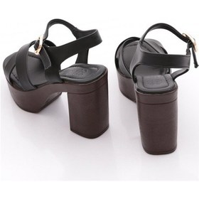 Resim Dgn K761 Kadin Topuklu Sandalet Siyah 