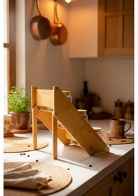 Resim Bernardo Liora 9'lu Katlı Baharatlık Seti 3 Katlı Bambu 