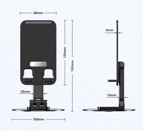 Resim Katlanabilir Telefon Tablet Tutucu Stand 