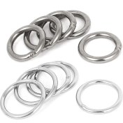 Resim Tialating Bradoo- 10 Adet Paslanmaz Çelik Dokuma Çemberleme Kaynaklı O Ringler - 5 Adet 30MM x 3mm ve 5 Adet 20MM x 3mm (Yurt Dışından) 