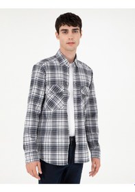 Resim Pierre Cardin Erkek Lacivert Gömlek Desenli 50292345-vr033 Lacivert 