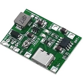 Resim Tp4056 Pil Şarj Ve Voltaj Yükseltici 3.7v 4.2v Type-c Usb 