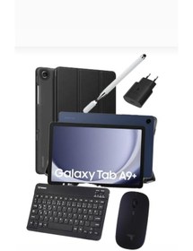 Resim Galaxy Tab A9 Plus 8gb 256GB 11'' Ekran Mavi Kalem Cam Kılıf Şarj Başlık KLAVYE+MOUSE ( Türkiye Garatili) 