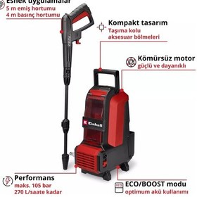Resim Einhell Hypresso 36/105 Akülü Basınçlı Yıkama 