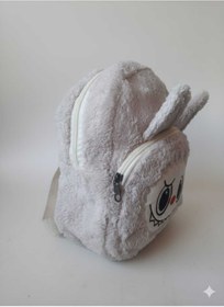 Resim Efe Labubu Kız Çocuk Peluş Sırt Çantası 2 Bölmeli Astarlı En 20 Cm Boy 23 Cm 