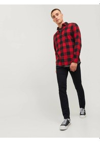 Resim Jack & Jones Erkek Jjıglenn Jjıcon Jj 177 50sps Noos Jean Pantolon Siyah Denim 