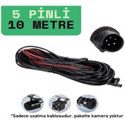 Resim Araç Kamera Kablosu 10M. 5 Pin 2,5 mm 4 Boğum Araç Kamera Kablosu 10M. 