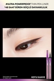 Resim Missha Su , Ter ve Yağa Dayanıklı , 48 Saate Kadar Kalıcı Ultra Powerproof Thin Pen Liner (Dark Brown) 