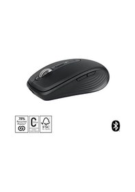 Resim Logıtech Mx Anywhere 3s Kompakt Optik Sensörlü Sessiz Bluetooth Kablosuz Mouse Siyah 910-006929 Diğer 