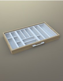 Resim Mutfak Çekmece Içi Kaşıklık 84cm X 48cm Yanlar Ve Boydan 4cm Kesilebilir, Beyaz Beyaz 