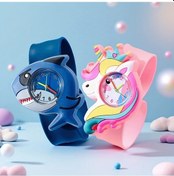 Resim Sunshine022 Mavi Köpekbalığı Pembe Unicorn Çocuk Kol Saati Mekanizmalı Okul Aksesuarı Hediye Diğer 