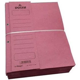 Resim Özkan Yarım Kapak Karton Dosya Pembe Kapsüllü 6 Paket 300 Adet 