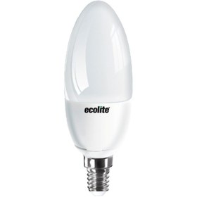 Resim Ecolite Buji Ampul Gün Işığı 10'lupaket 5w E14 Led 