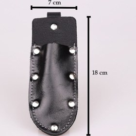 Resim Ertay Deri % 100 Hakiki Deri Kanca Kılıfı Çakı & Bıçak Kılıfı Siyah 