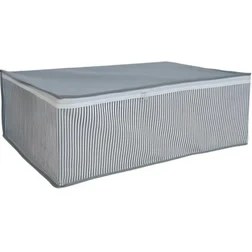 Resim Mcreative 6 Adet Çizgili Hurç Seti Büyük Boy Baza Altı Çekyat Düzenleyeci Çeyiz Bohçası 64 x 48 x 22 