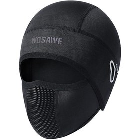 Resim Springsun Yaz Ve Bahar İçin Bisiklet Spor Korsesi - Uv Koruma Ve Rüzgar Geçirmez Tam Yüz Maskesi Siyah 