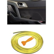 Resim Trim Fitil Gold Yeni Nesil Araç Içi Ip Şerit Balık Sırtı Nikelajlı 5 Metre 