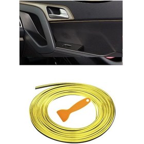 Resim Trim Fitil Gold Yeni Nesil Araç Içi Ip Şerit Balık Sırtı Nikelajlı 5 Metre 