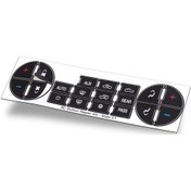 Resim Moveevo Gm Araç Ac Kontrol Paneli Tamir Etiği - 19 Tuşlu Vinil Malzeme Siyah 