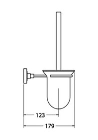 Resim Nil Banyo Zen Klozet Fırçası Krom 