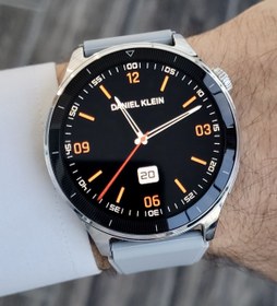 Resim Daniel Klein Gri Renk Android ve İphone Uyumlu Değiştirilebilir Kordonlu Akıllı Saat 