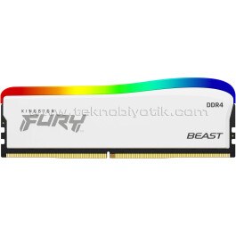 Resim Kingston DDR4 16GB (1x16GB) 3200MHz Fury Beast RGB Special Edition Bellek Ram (KF432C16BWA/16) 