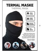 Resim Motorcu Maskesi Balaklava Maske Siyah 