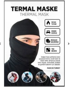Resim Motorcu Maskesi Balaklava Maske Siyah 