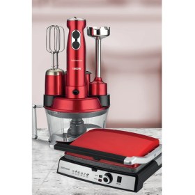 Resim Platinium Kırmızı Elektrikli Mutfak Çeyiz Seti 4 Lü Evlilik Paketi 