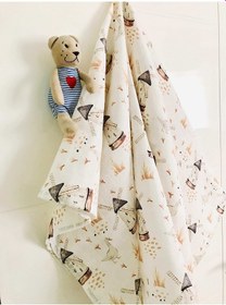 Resim Pamuk Duck Müslin Örtü Battaniye Çok Renkli 