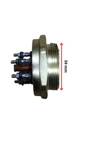 Resim inox rezistans 2'' İnç 4500 Watt Bakır Trf Isıtıcı Adet 