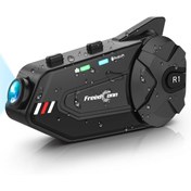 Resim GÜMRÜK BEY FreedConn R1 Plus Motosiklet Bluetooth İntercom Wifi Kayıt 1080P 120 Derece Angel Kamera 1500 mAh 