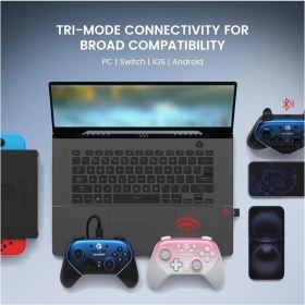 Resim Gamesir Super Nova Hall Effect 2.4g Wireless Controller Mavi Nintendo Switch, Windows Pc, Android ,ıos 