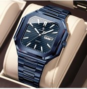 Resim Fochsia Poedagar Erkekler İçin Şık Lüks Çok Yönlü Kuvars Saat 672 All Blue 7 Paslanmaz Çelik Kayış Suya Dayanıklı Diğer 