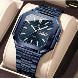 Resim Fochsia Poedagar Erkekler İçin Şık Lüks Çok Yönlü Kuvars Saat 672 All Blue 7 Paslanmaz Çelik Kayış Suya Dayanıklı Diğer 