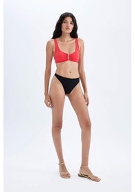 Resim Defacto Regular Fit Bikini Altı-Fall in Love B1167AX23HS Siyah 