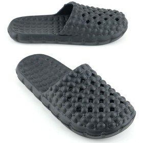 Resim Gezer Yazlık Eva Kadın Ev Banyo Bahçe Havuz Plaj Terlik Siyah 