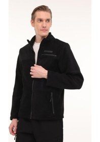 Resim Lumberjack Chad 7sn163 4pr Siyah Fermuarlı Casual Polar Mont Spor Ceket Siyah 