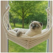 Resim Hilal Kedi Cam Yatağı & Cam Askılı Vantuzlu Kedi Yatağı 