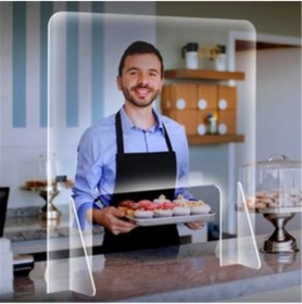 Resim hdrlazerdizayn Şeffaf Pleksi Koruyucu Bölme Paravan Seperatör 