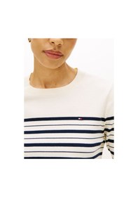 Resim Tommy Hilfiger Co Jersey Fıne Gg Ls C-nk Swt Kadın Siyah Kazak - Ww0ww44984 Siyah 