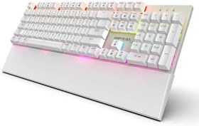 Resim Inca IKG-456T Empousa Blue Switch Mekanik Metal Panel White Gamıng Klavye 