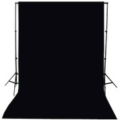 Resim Ürün Çekimi İçin 200 x 300 CM Siyah Fon Perde + Fon Standı 