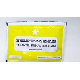 Resim Yıldız Kumaş Boyası Sarı Renk 