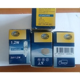 Resim 24V 1.2 W Mini Dipsiz Ampul Standart 10 Adet Hella 