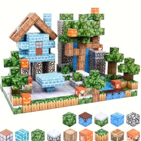Resim Yaratıcı Manyetik Oyuncaklar Seti, Çocuklar için Noel veya Cadılar Bayramı Hediyesi Olarak İdeal - 28/48/64/100 Manyetik Blok İçerir 